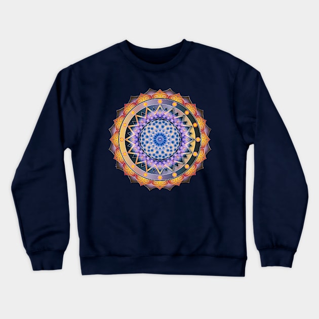 Mandala Universe Crewneck Sweatshirt by HagalArt